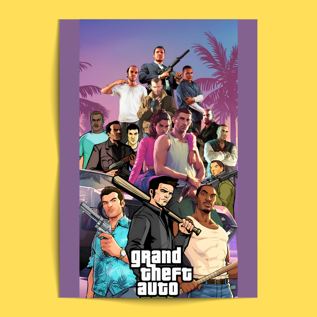 GTA - 12 Posters Set