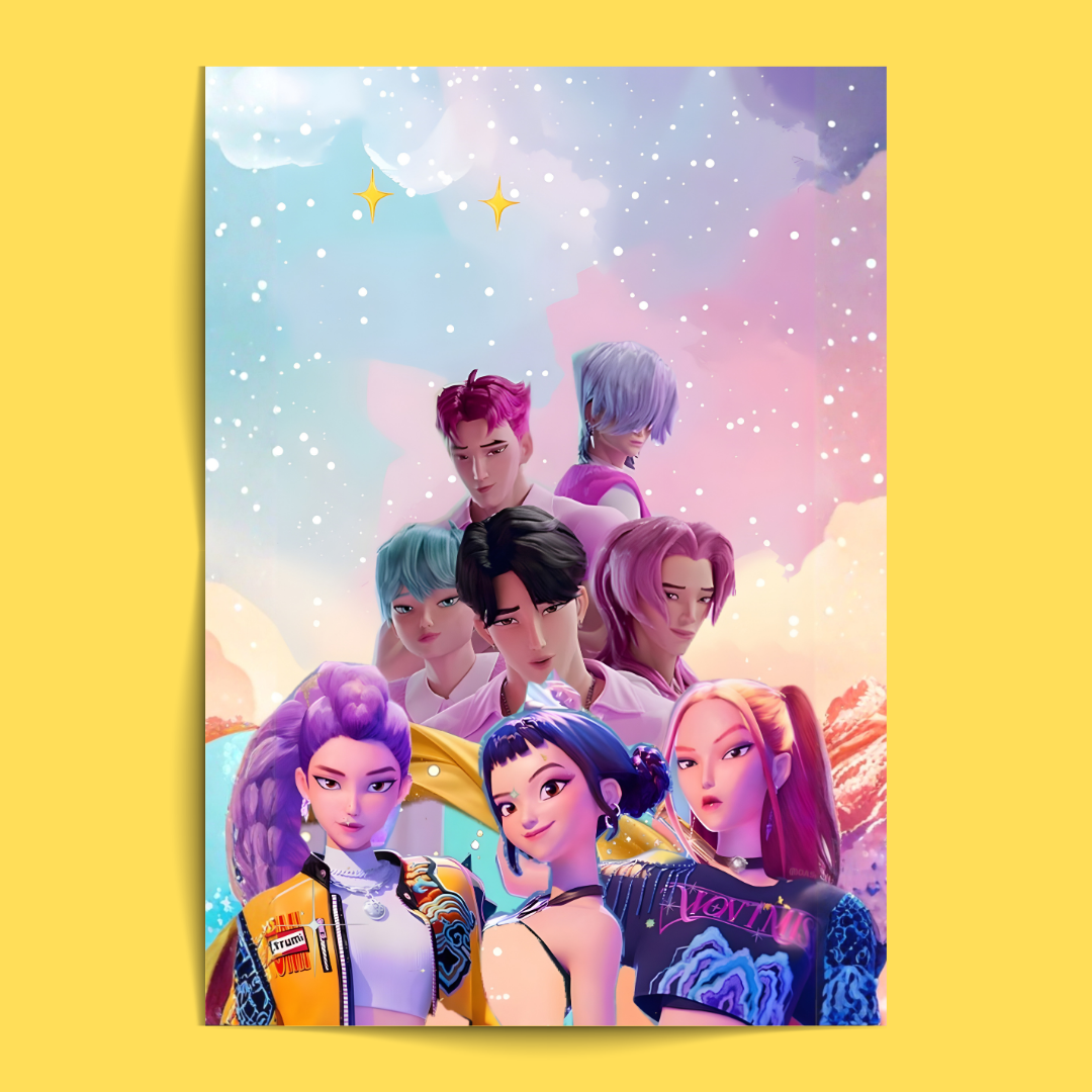 Kpop Demon Hunters - 12 Posters Set