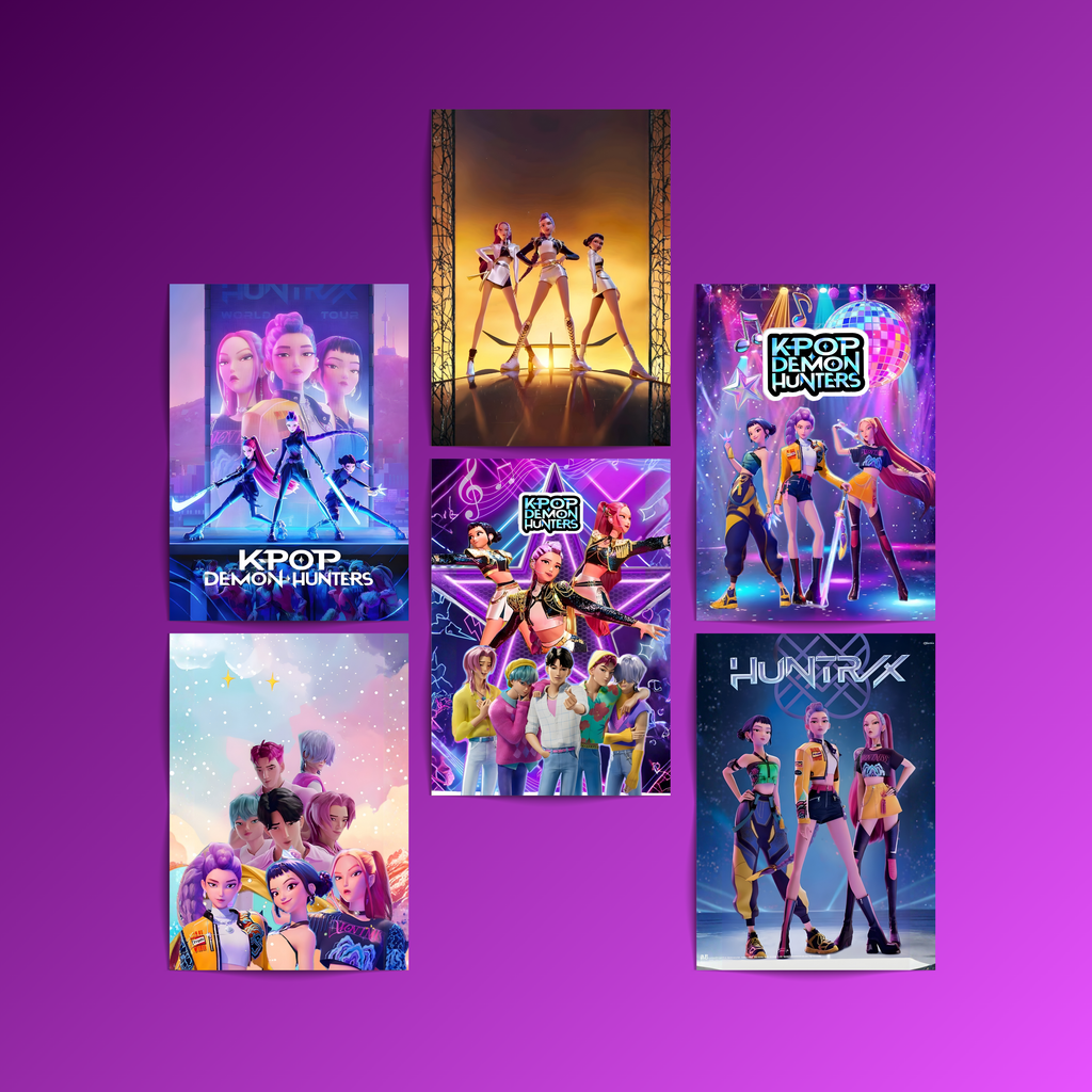 Kpop Demon Hunters - 6 Posters Set