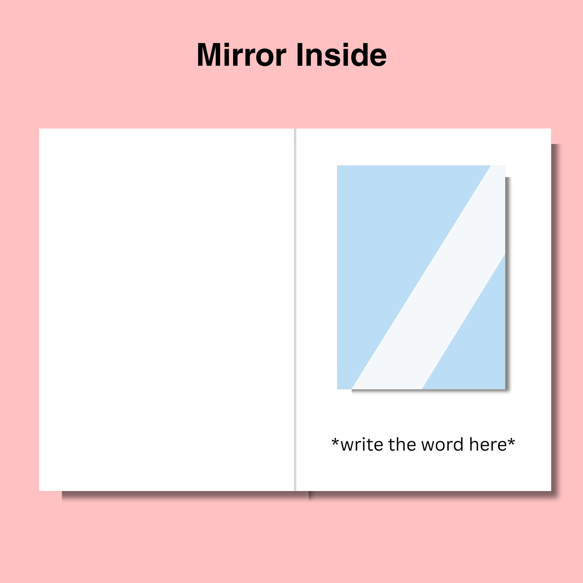 There's Only One Word For You Mirror Card