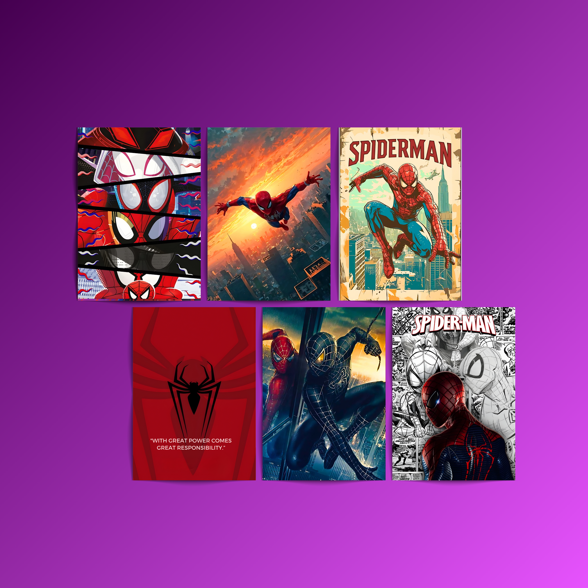 Spiderman - 6 Posters Set