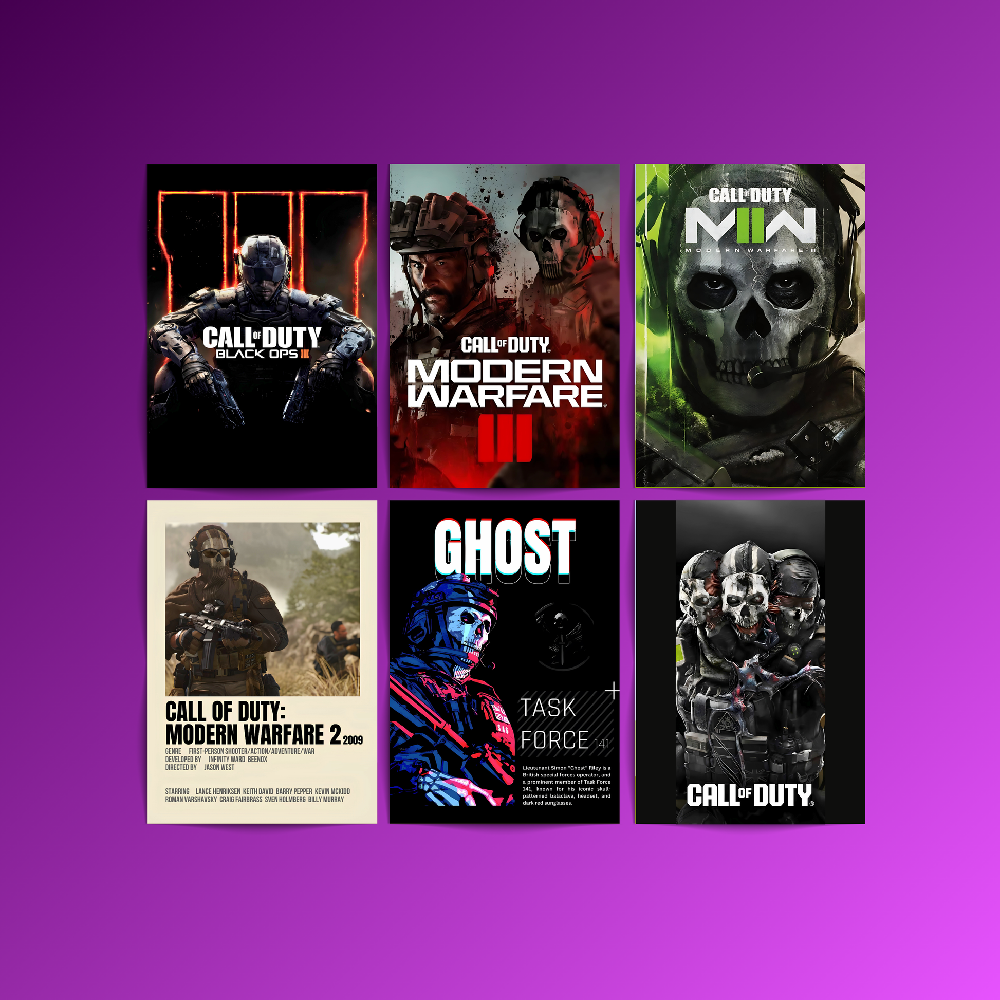 Call of Duty - 6 Posters Set