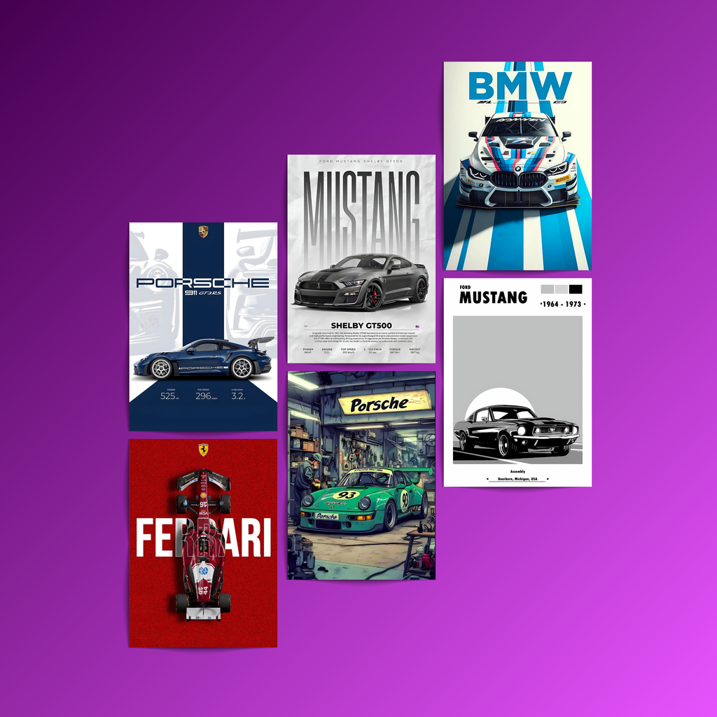 Cars - 6 Posters Set