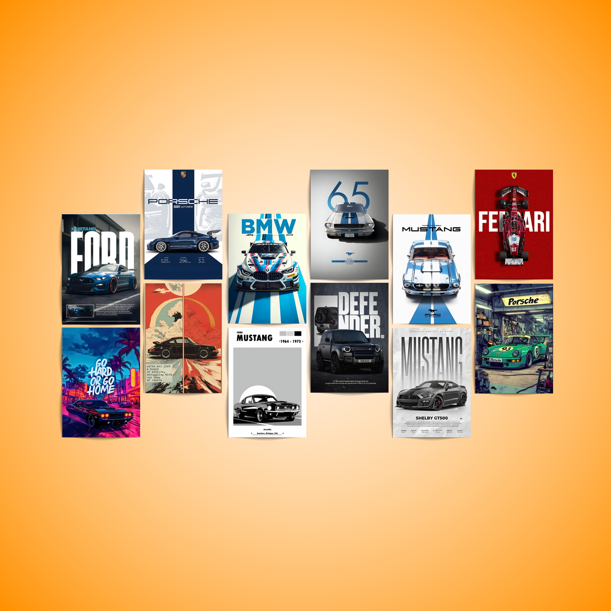Cars - 12 Posters Set