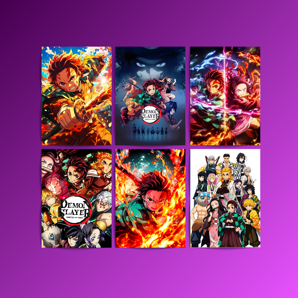 Demon Slayer - 6 Posters Set
