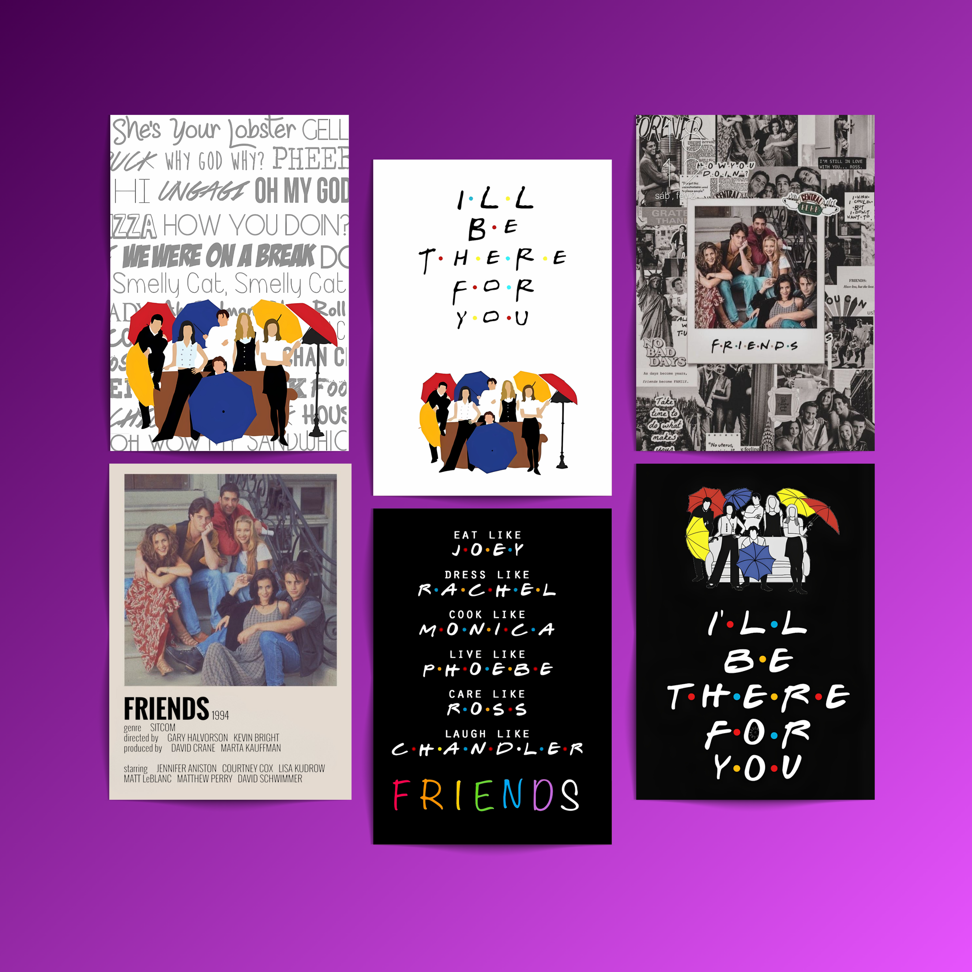 Friends - 6 Posters Set