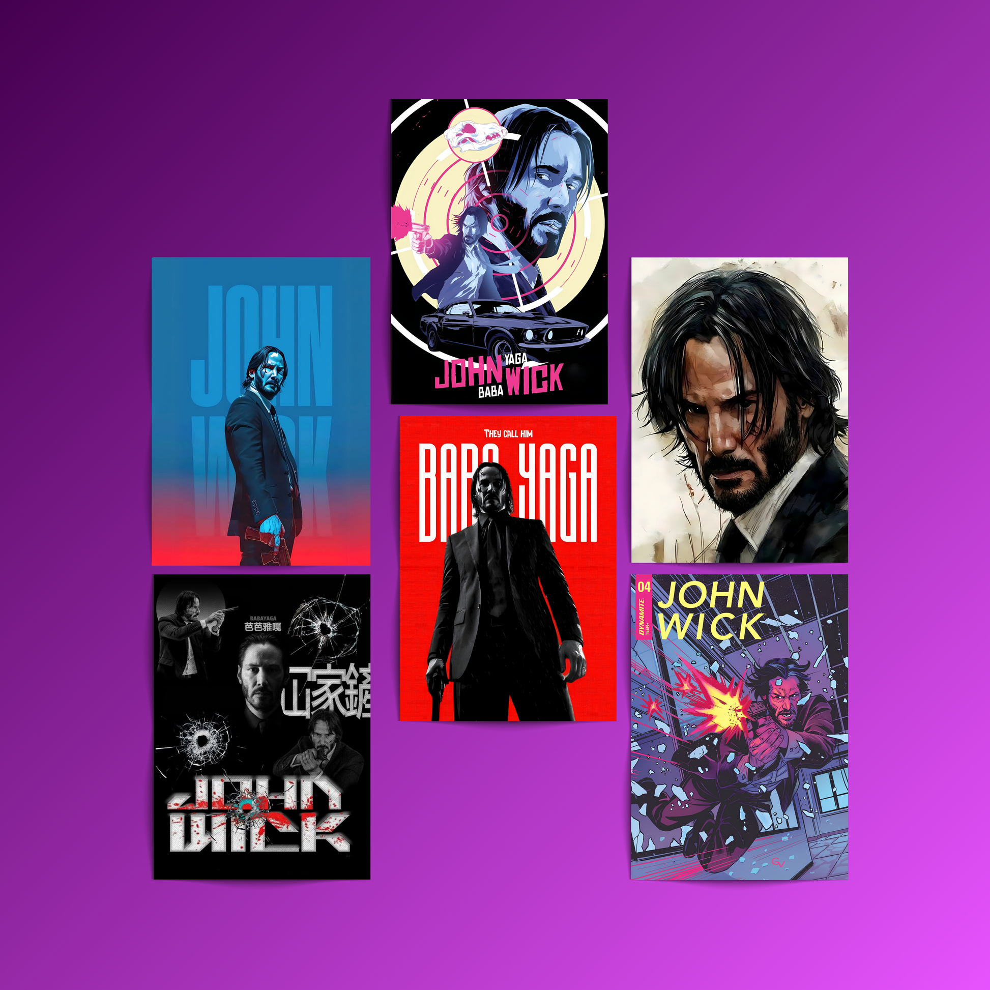 John Wick - 6 Posters Set