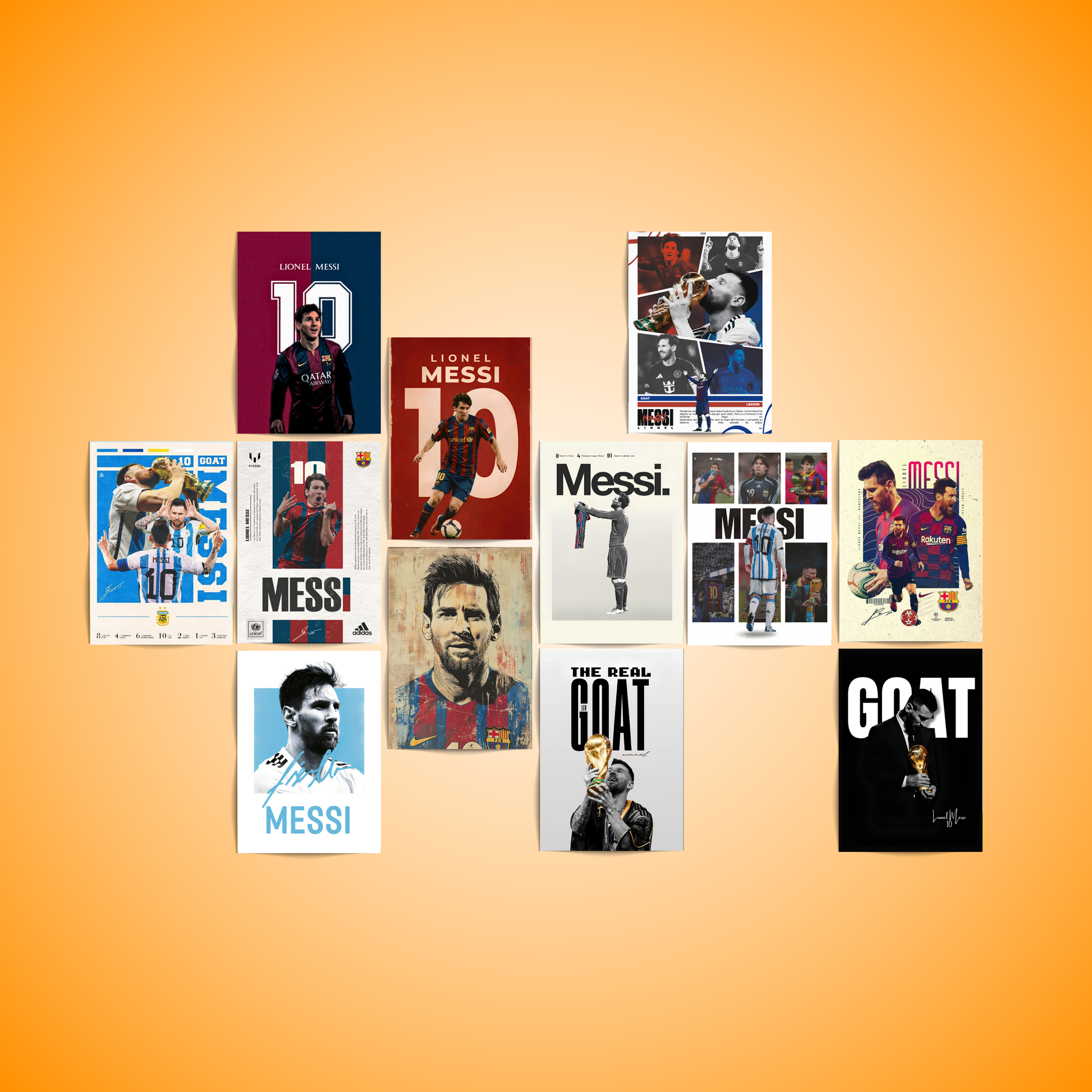 Messi - 12 Posters Set
