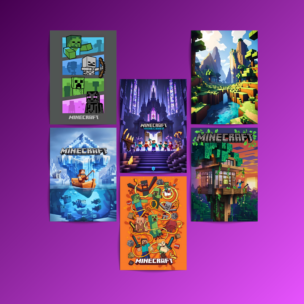 Minecraft - 6 Posters Set