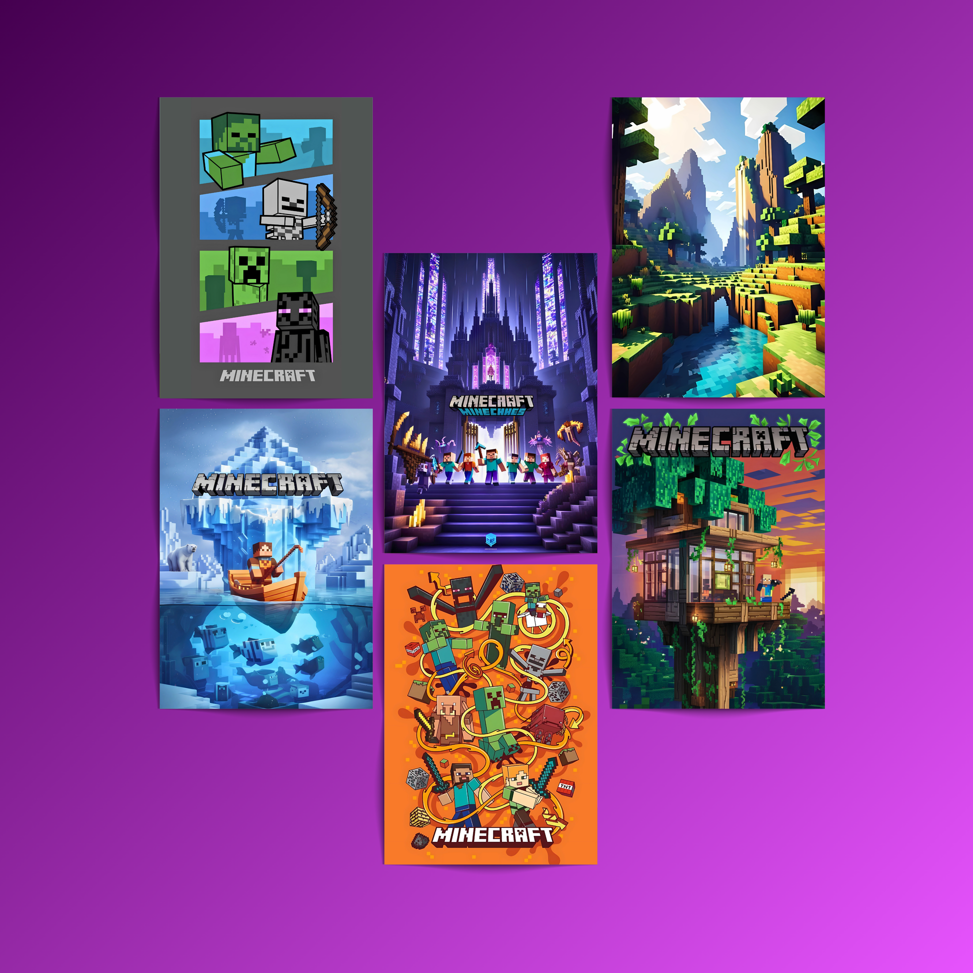 Minecraft - 6 Posters Set