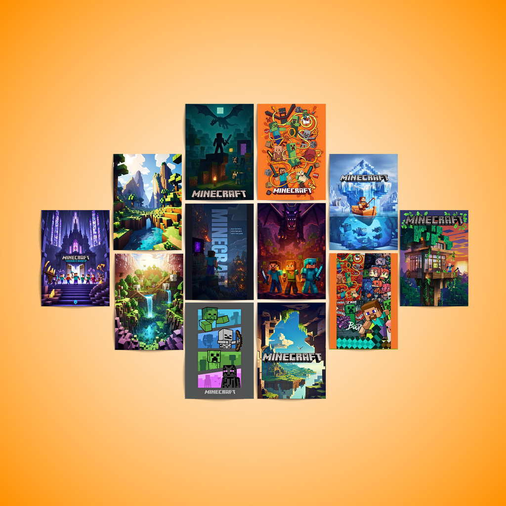 Minecraft - 12 Posters Set