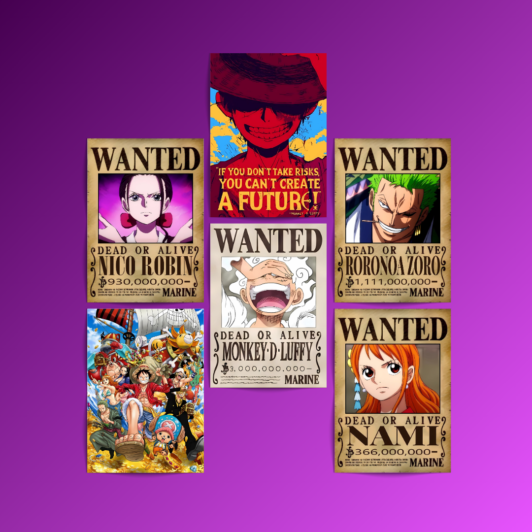 One Piece - 6 Posters Set