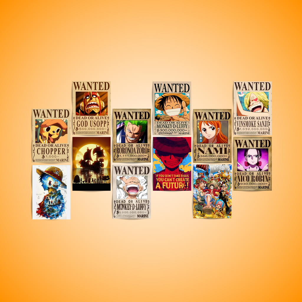 One Piece - 12 Posters Set