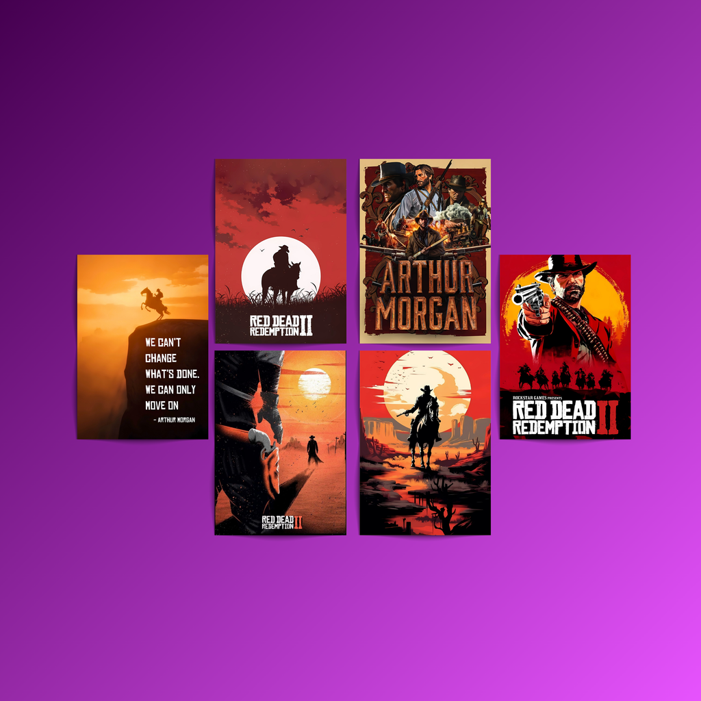 Red Dead Redemption - 6 Posters Set
