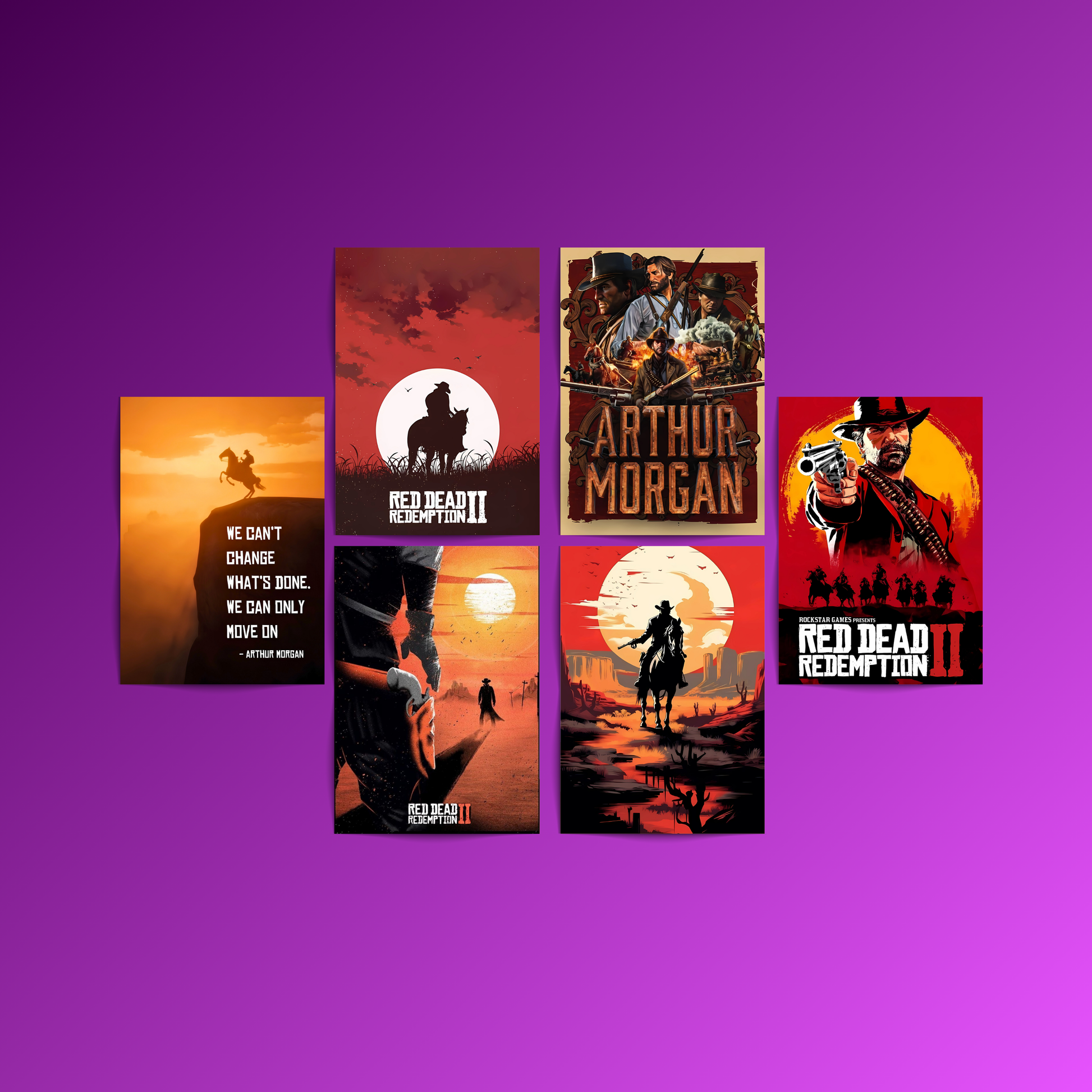 Red Dead Redemption - 6 Posters Set