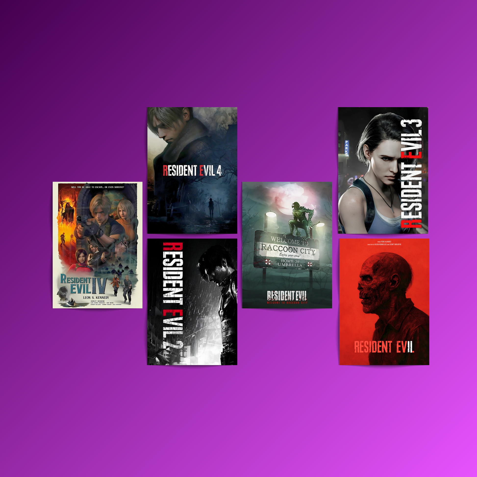 Resident Evil - 6 Posters Set