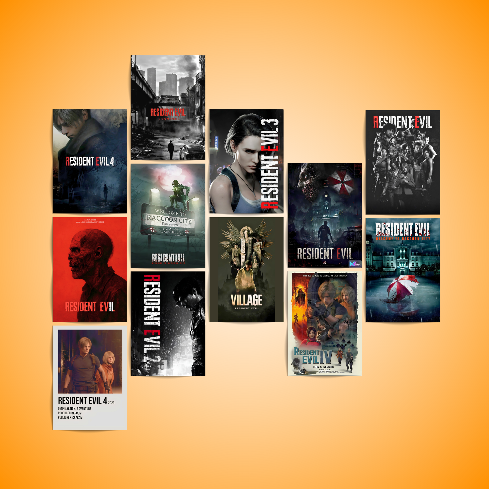 Resident Evil - 12 Posters Set