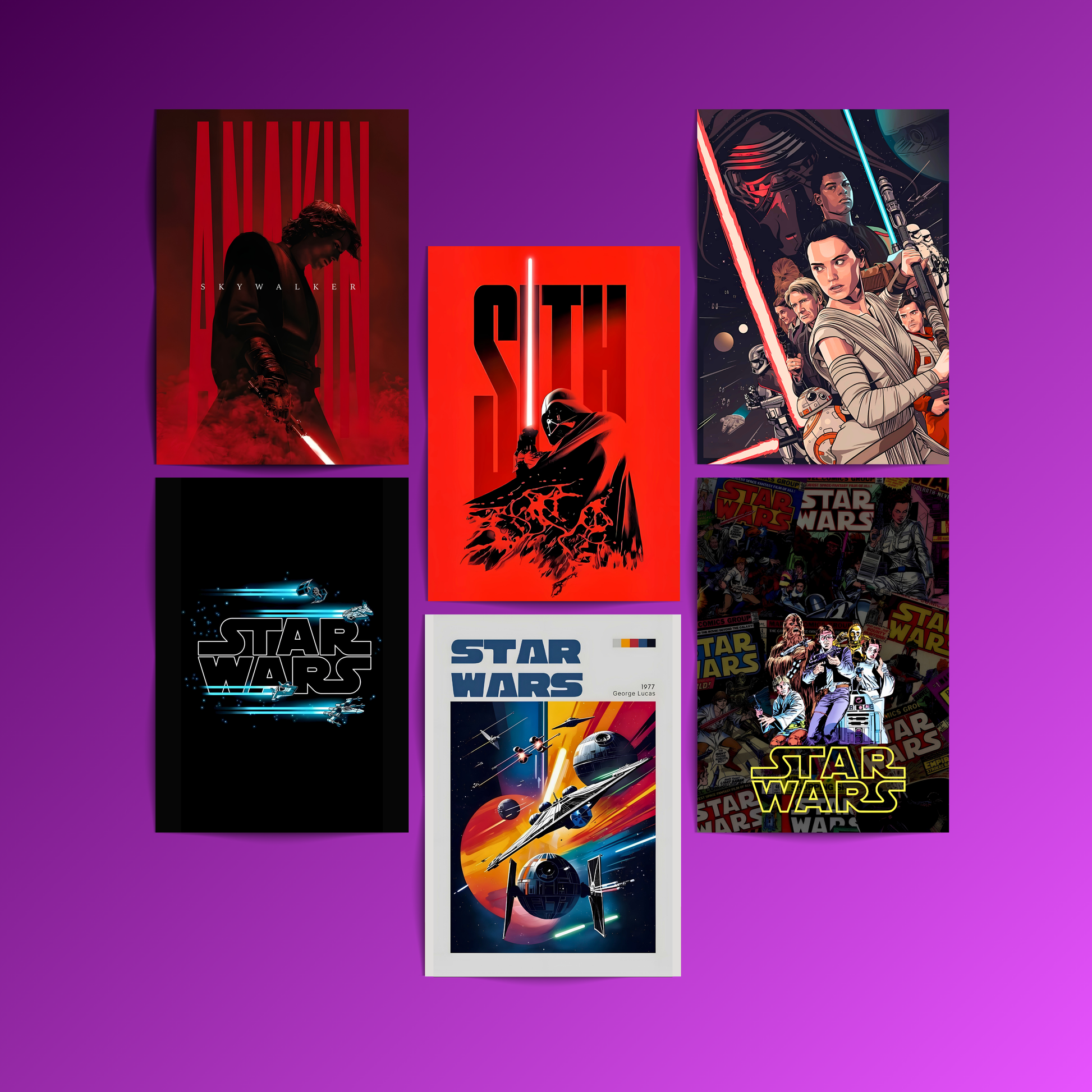 Star Wars - 6 Posters Set